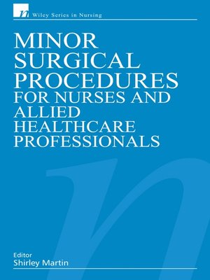 cover image of Minor Surgical Procedures for Nurses and Allied Healthcare Professional